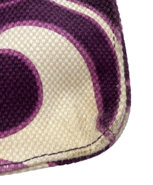 MIU MIU（ミュウミュウ）MIU MIU (ミュウミュウ) 総柄キャンバストートバッグ ピンクの古着・服飾アイテム