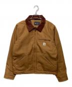 CarHarttカーハート）の古着「DUCK DETROIT JACKET BLANKET LINEDOJ3828-M」｜ベージュ