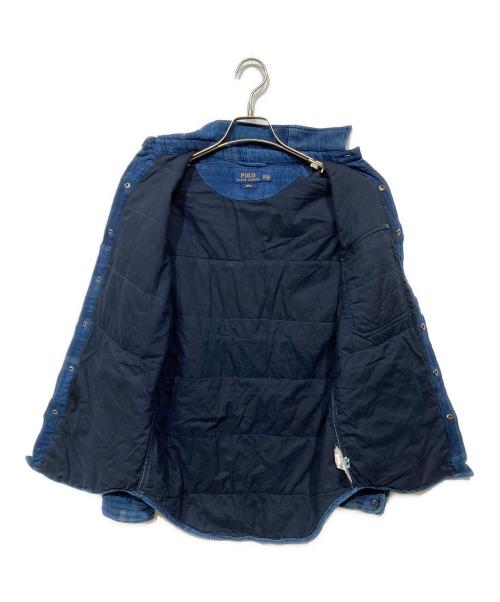 POLO RALPH LAUREN（ポロ・ラルフローレン）POLO RALPH LAUREN (ポロ・ラルフローレン) パッチワークシャツ ネイビー サイズ:XSの古着・服飾アイテム