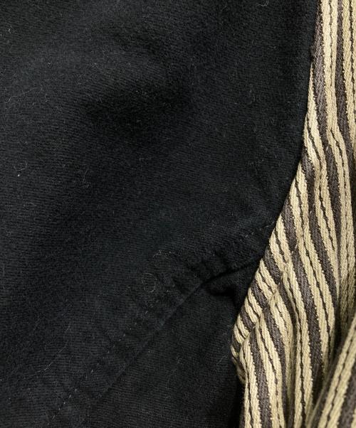 KAPITAL（キャピタル）KAPITAL (キャピタル) ストライプワークジャケット ブラック×グレー サイズ:3の古着・服飾アイテム