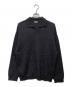 Blanc YM（ブランワイエム）の古着「Wool Knit skipper Shirt BL-23A-WKSS」｜ブラック