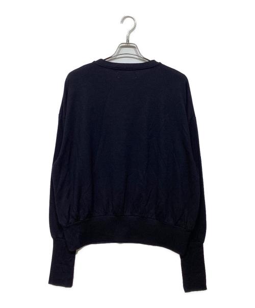 berbell object（バーベルオブジェクト）berbell object (バーベルオブジェクト) wool L/S tops　ウールニット ブラック サイズ:Fの古着・服飾アイテム