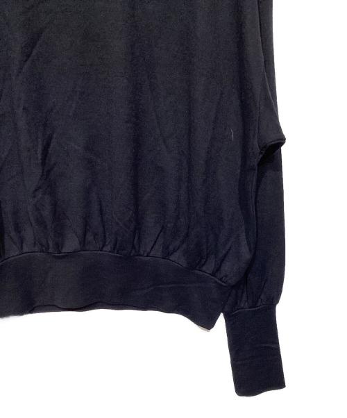 berbell object（バーベルオブジェクト）berbell object (バーベルオブジェクト) wool L/S tops　ウールニット ブラック サイズ:Fの古着・服飾アイテム