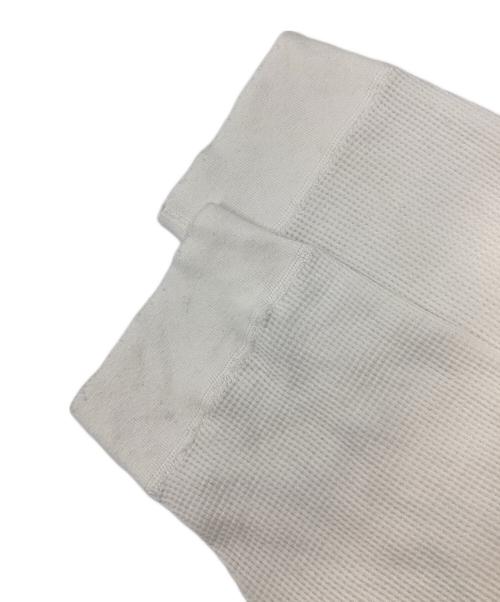 ANCELLM（アンセルム）ANCELLM (アンセルム) DAMAGE WAFFLE CREW LS T-SHIRT ホワイト サイズ:2の古着・服飾アイテム