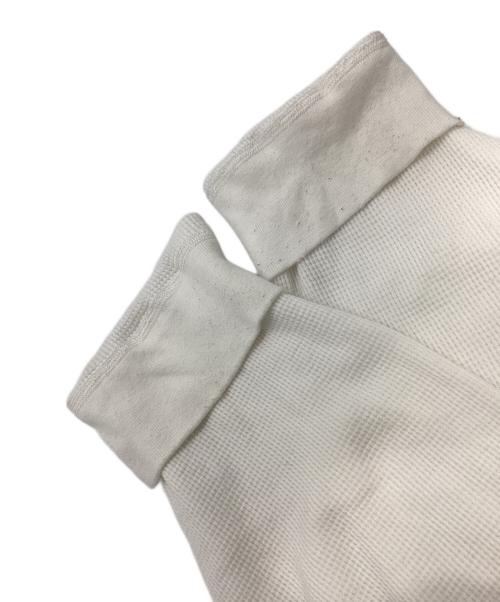 ANCELLM（アンセルム）ANCELLM (アンセルム) DAMAGE WAFFLE CREW LS T-SHIRT ホワイト サイズ:2の古着・服飾アイテム