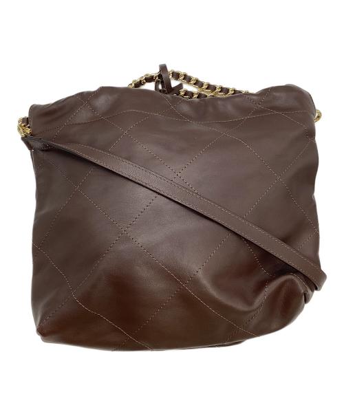 MARCO MASI（マルコマージ）MARCO MASI (マルコマージ) 巾着チェーンバッグ ブラウンの古着・服飾アイテム