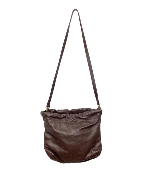 MARCO MASI（マルコマージ）MARCO MASI (マルコマージ) 巾着チェーンバッグ ブラウンの古着・服飾アイテム