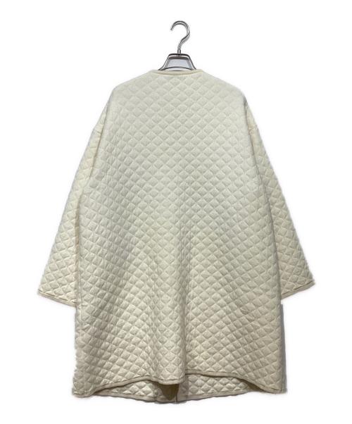 MACKINTOSH（マッキントッシュ）MACKINTOSH (マッキントッシュ) ウール混ノーカラーキルティングコートG5C09-603-02 ホワイト サイズ:Mの古着・服飾アイテム