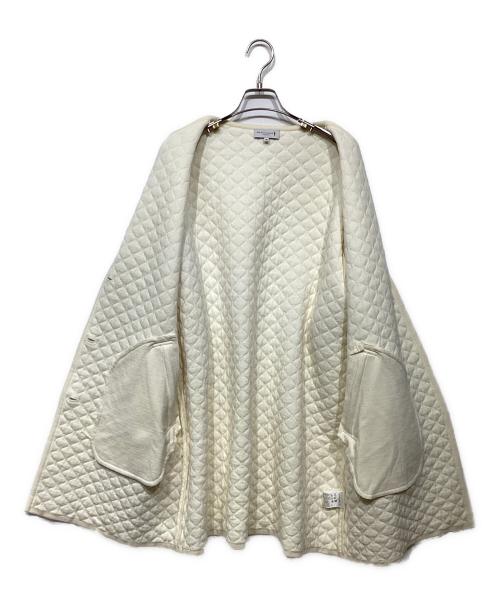 MACKINTOSH（マッキントッシュ）MACKINTOSH (マッキントッシュ) ウール混ノーカラーキルティングコートG5C09-603-02 ホワイト サイズ:Mの古着・服飾アイテム