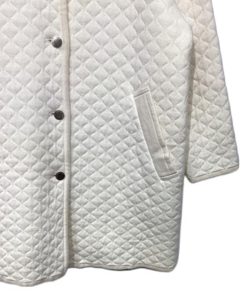 MACKINTOSH（マッキントッシュ）MACKINTOSH (マッキントッシュ) ウール混ノーカラーキルティングコートG5C09-603-02 ホワイト サイズ:Mの古着・服飾アイテム