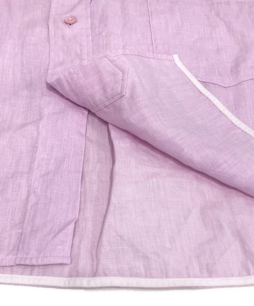 ticca（ティッカ）ticca (ティッカ) Spick and Span (スピック＆スパン) 別注 リネン半袖エンブロイダイリーシャツ ピンク サイズ:Fの古着・服飾アイテム