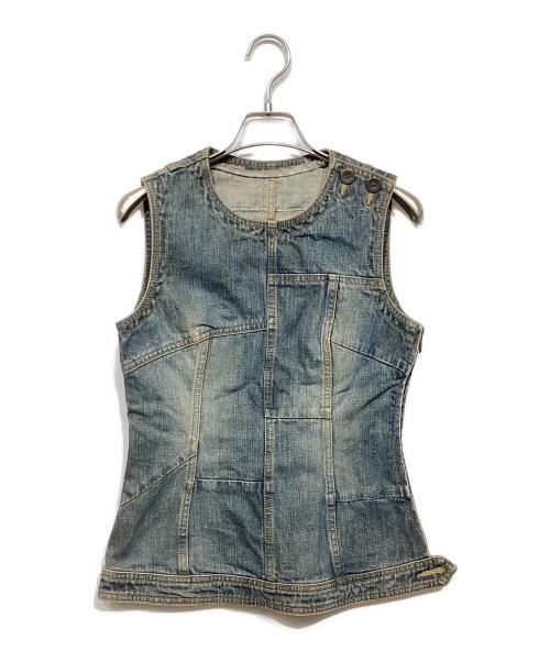 hysterics（ヒステリックス）hysterics (ヒステリックス) パッチワークデニムブラウス インディゴ サイズ:Freeの古着・服飾アイテム