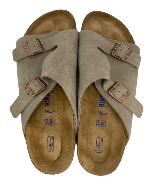 BIRKENSTOCK（ビルケンシュトック）BIRKENSTOCK (ビルケンシュトック) チューリッヒ スエードサンダル トープ サイズ:25の古着・服飾アイテム