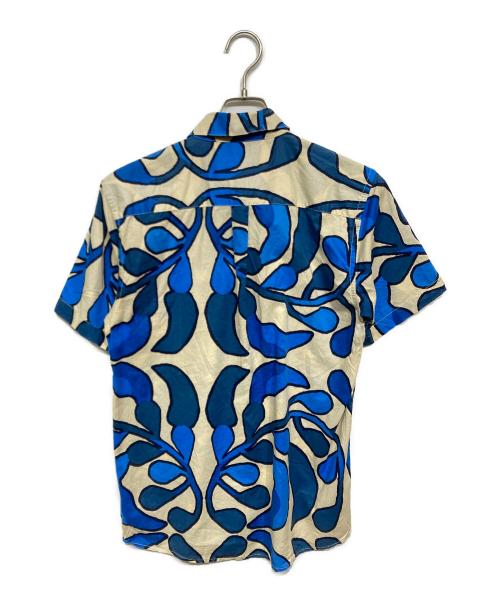 pataloha（パタロハ）pataloha (パタロハ) アロハシャツ ベージュ×ブルー サイズ:Sの古着・服飾アイテム