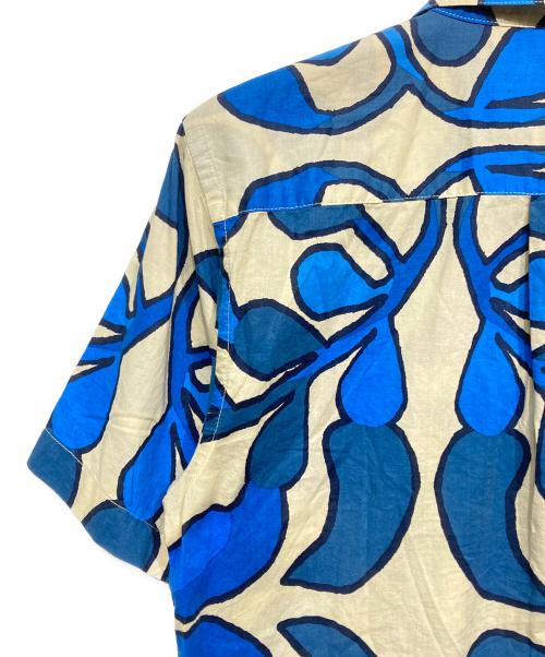 pataloha（パタロハ）pataloha (パタロハ) アロハシャツ ベージュ×ブルー サイズ:Sの古着・服飾アイテム