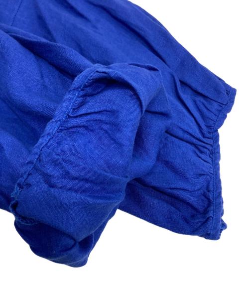 BEARDSLEY（ビアズリー）BEARDSLEY (ビアズリー) リネン前後ブラウス ブルー サイズ:Fの古着・服飾アイテム