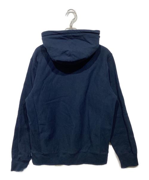 SUPREME（シュプリーム）SUPREME (シュプリーム) Micro Logo Hooded Sweatshirt ネイビー サイズ:Mの古着・服飾アイテム