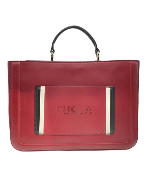 FURLA（フルラ）FURLA (フルラ) Reale L  2WAYバッグ レッドの古着・服飾アイテム