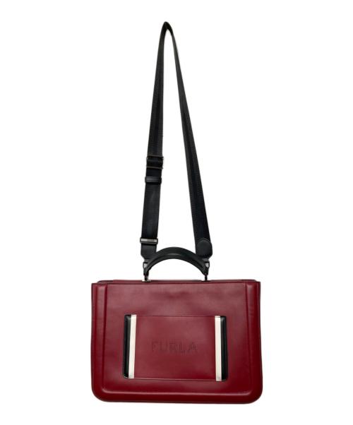 FURLA（フルラ）FURLA (フルラ) Reale L  2WAYバッグ レッドの古着・服飾アイテム