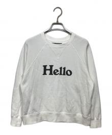 MADISON BLUE（マディソンブルー）の古着「HELLO SWEAT L/S URAKE MB224-7005」｜ホワイト