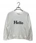 MADISON BLUE（マディソンブルー）の古着「HELLO SWEAT L/S URAKE MB224-7005」｜ホワイト