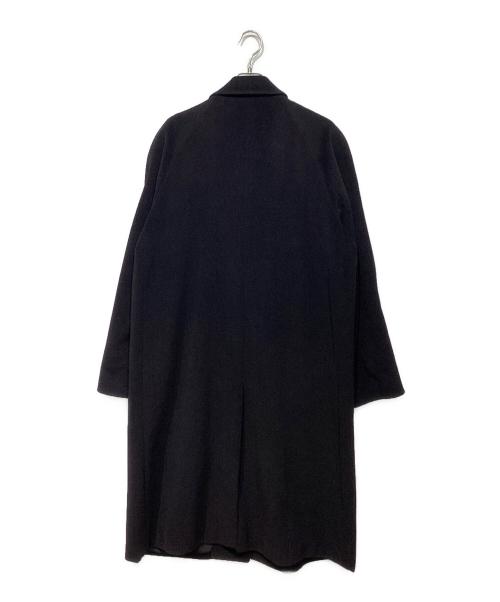 PAUL SMITH（ポールスミス）PAUL SMITH (ポールスミス) アンゴラ比翼コート ブラック サイズ:Lの古着・服飾アイテム