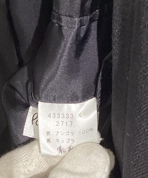 PAUL SMITH（ポールスミス）PAUL SMITH (ポールスミス) アンゴラ比翼コート ブラック サイズ:Lの古着・服飾アイテム