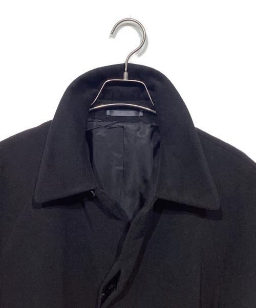 PAUL SMITH（ポールスミス）PAUL SMITH (ポールスミス) アンゴラ比翼コート ブラック サイズ:Lの古着・服飾アイテム