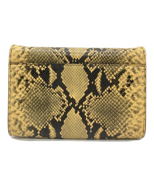 JIMMY CHOO（ジミーチュウ）JIMMY CHOO (ジミーチュウ) パイソン チェーンショルダーバッグ ベージュの古着・服飾アイテム