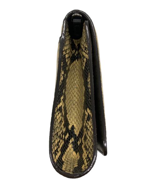 JIMMY CHOO（ジミーチュウ）JIMMY CHOO (ジミーチュウ) パイソン チェーンショルダーバッグ ベージュの古着・服飾アイテム