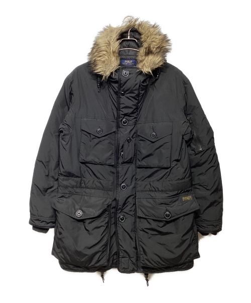POLO RALPH LAUREN（ポロ・ラルフローレン）POLO RALPH LAUREN (ポロ・ラルフローレン) ファー付ダウンジャケット ブラック サイズ:Mの古着・服飾アイテム