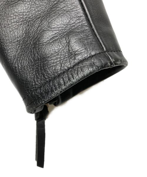 KADOYA（カドヤ）KADOYA (カドヤ) シングルライダースジャケット ブラック サイズ:LBの古着・服飾アイテム