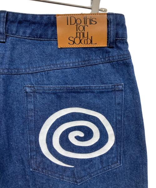 SOL soonerorlater（スーナーオアレイター）SOL soonerorlater (スーナーオアレイター) GuruGuru Denim Pants インディゴ サイズ:Lの古着・服飾アイテム