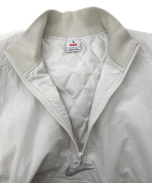 NIKE（ナイキ）NIKE (ナイキ) SUPREME (シュプリーム) FQ0340-030　Ripstop Pullover ホワイト サイズ:Lの古着・服飾アイテム