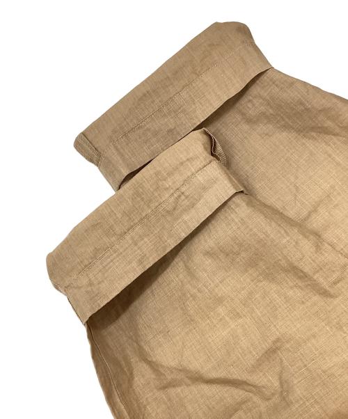 jonnlynx（ジョンリンクス）jonnlynx (ジョンリンクス) linen coating pants ブラウン サイズ:34の古着・服飾アイテム
