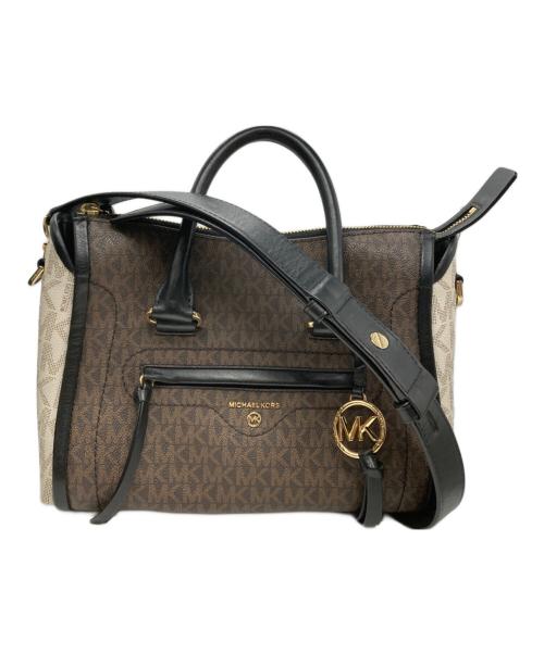 MICHAEL KORS（マイケル・コース）MICHAEL KORS (マイケル・コース) 2WAYショルダーバッグ ブラウンの古着・服飾アイテム