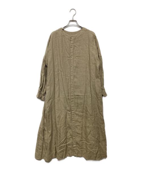 nest Robe（ネストローブ）nest Robe (ネストローブ) リネンシャツワンピース01194-1353 ベージュ サイズ:Freeの古着・服飾アイテム
