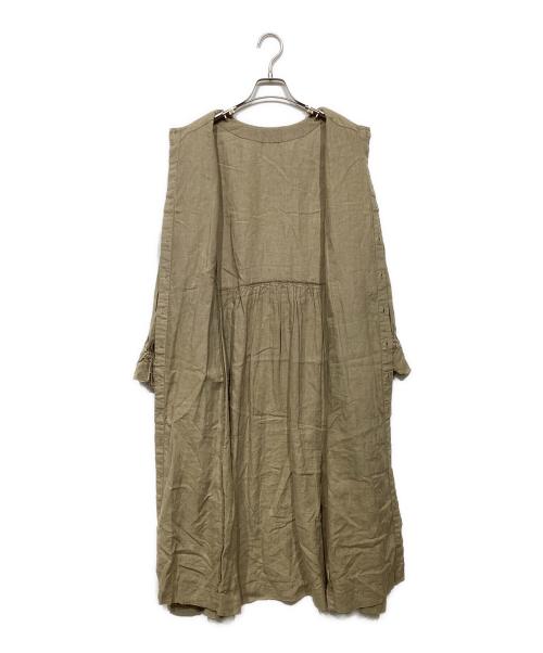 nest Robe（ネストローブ）nest Robe (ネストローブ) リネンシャツワンピース01194-1353 ベージュ サイズ:Freeの古着・服飾アイテム