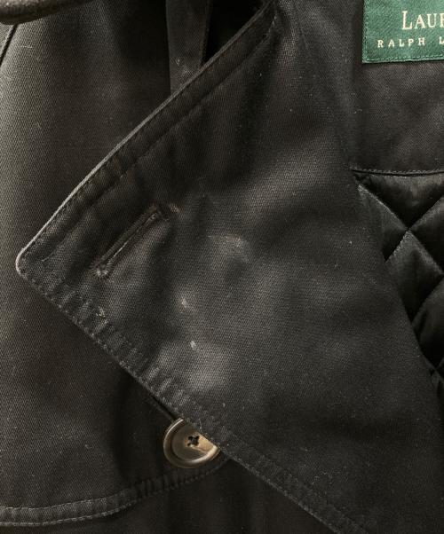 LAUREN RALPH LAUREN（ローレンラルフローレン）LAUREN RALPH LAUREN (ローレンラルフローレン) ライナー付きトレンチコート ブラック サイズ:40Rの古着・服飾アイテム