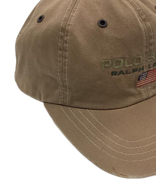POLO SPORT（ポロスポーツ）POLO SPORT (ポロスポーツ) 90s ロゴキャップ ブラウンの古着・服飾アイテム