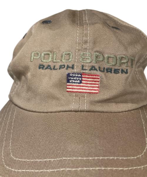 POLO SPORT（ポロスポーツ）POLO SPORT (ポロスポーツ) 90s ロゴキャップ ブラウンの古着・服飾アイテム