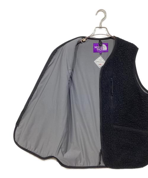 THE NORTHFACE PURPLELABEL（ザ・ノースフェイス パープルレーベル）THE NORTHFACE PURPLELABEL (ザ・ノースフェイス パープルレーベル) Wool Boa WINDSTOPPER Field Vest ブラック サイズ:Sの古着・服飾アイテム