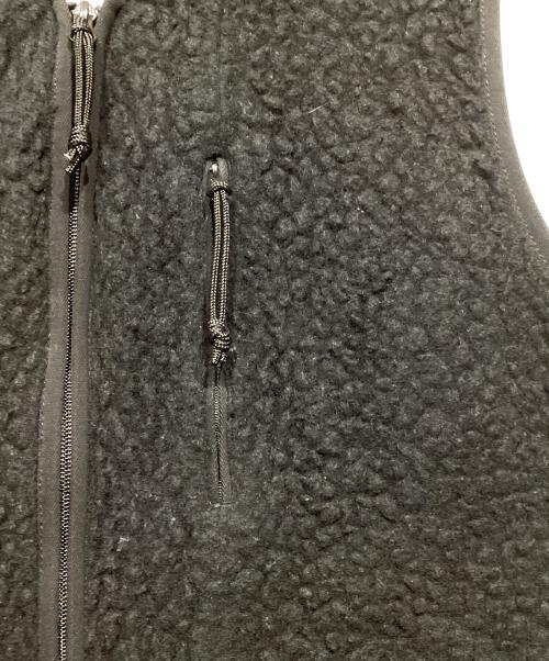 THE NORTHFACE PURPLELABEL（ザ・ノースフェイス パープルレーベル）THE NORTHFACE PURPLELABEL (ザ・ノースフェイス パープルレーベル) Wool Boa WINDSTOPPER Field Vest ブラック サイズ:Sの古着・服飾アイテム