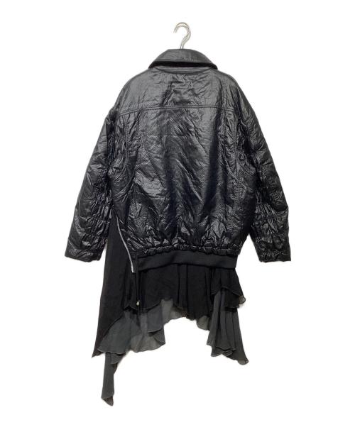 DIESEL（ディーゼル）DIESEL (ディーゼル) G-ELEU レイヤードフリルジャケット ブラック サイズ:Mの古着・服飾アイテム