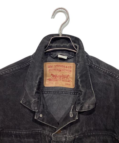 LEVI'S（リーバイス）LEVI'S (リーバイス) 後染めブラックデニムジャケット　70598-4159 ブラック サイズ:Lの古着・服飾アイテム