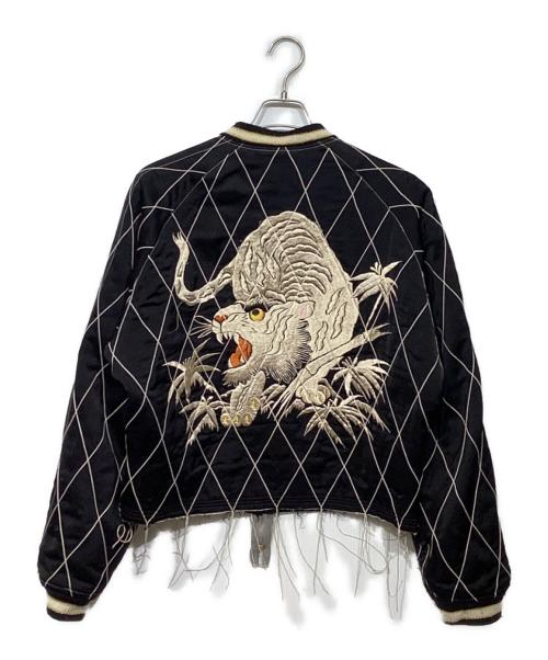 SASQUATCHfabrix.（サスクワッチファブリックス）SASQUATCHfabrix. (サスクワッチファブリックス) テーラー東洋 (テーラートウヨウ) 港商リバーシブルスカジャン　TT14051 ブラック サイズ:特大の古着・服飾アイテム