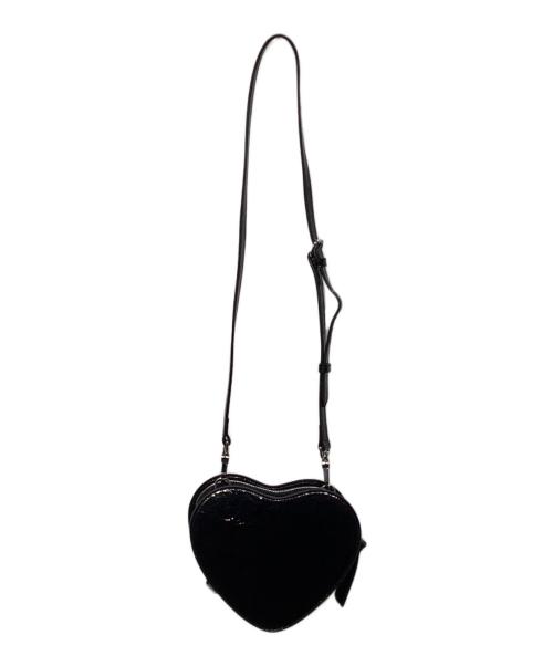 Vivienne Westwood（ヴィヴィアンウエストウッド）Vivienne Westwood (ヴィヴィアンウエストウッド) オーブ付 ハート型 ショルダーバッグ ブラックの古着・服飾アイテム