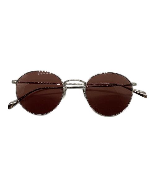 OLIVER PEOPLES（オリバーピープルズ）OLIVER PEOPLES (オリバーピープルズ) Coleridge Sun ラウンドサングラス ブラウン×シルバー サイズ:50□22 145の古着・服飾アイテム