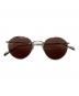 OLIVER PEOPLES（オリバーピープルズ）の古着「Coleridge Sun ラウンドサングラス」｜ブラウン×シルバー