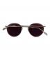 OLIVER PEOPLES (オリバーピープルズ) Coleridge Sun ラウンドサングラス ブラウン×シルバー サイズ:50□22 145：18000円